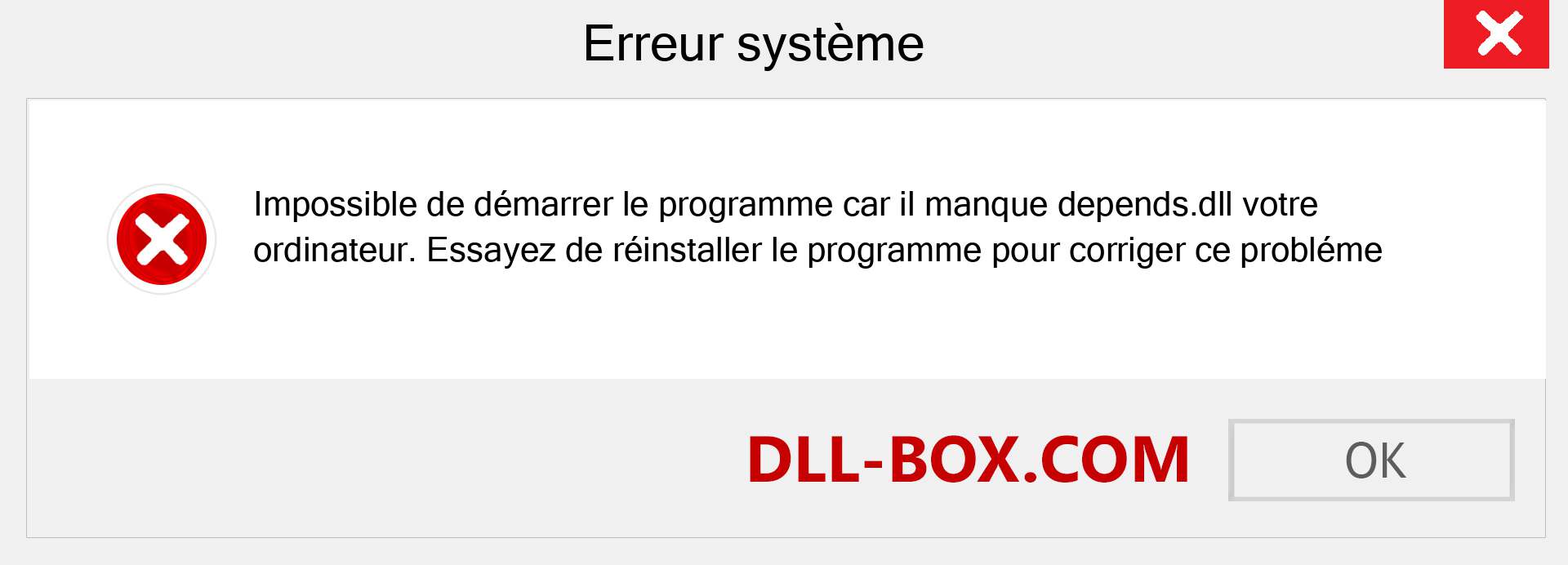 Le fichier depends.dll est manquant ?. Télécharger pour Windows 7, 8, 10 - Correction de l'erreur manquante depends dll sur Windows, photos, images