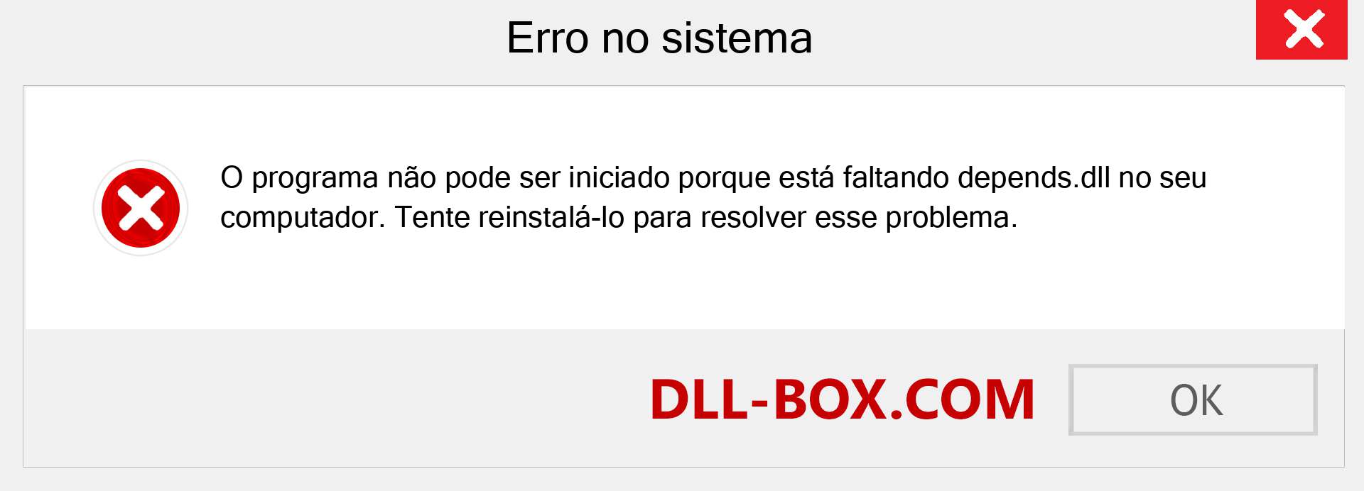 Arquivo depends.dll ausente ?. Download para Windows 7, 8, 10 - Correção de erro ausente depends dll no Windows, fotos, imagens